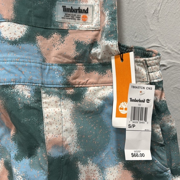 Timberland Camouflage Print Overalls Shorts - Sizes: XS, Small - Picture 4 of 8